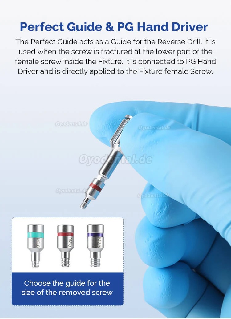 Universal Dental Implantat Schrauben Entferner Set Gebrochene Implantat Schraube Extraktor